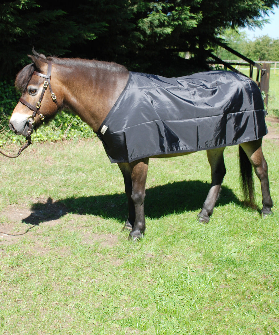 Bossy's Bibs RugGuard, adds protective layer between top rug and coat. Prevents hip, shoulder, wither and chest rubs. Protects rug from grease and hair build up.